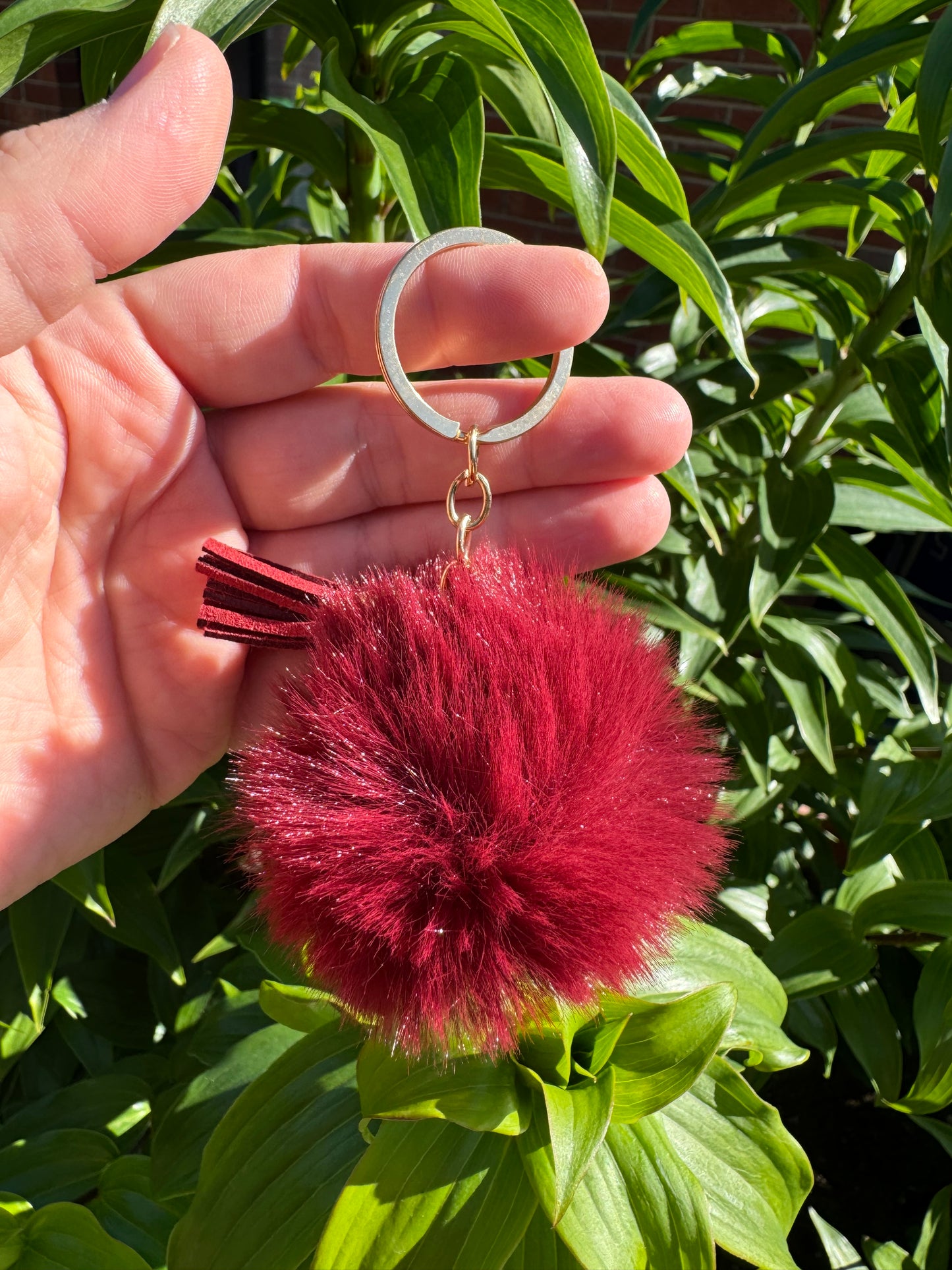 Pom Pom Wristlet/Keychain