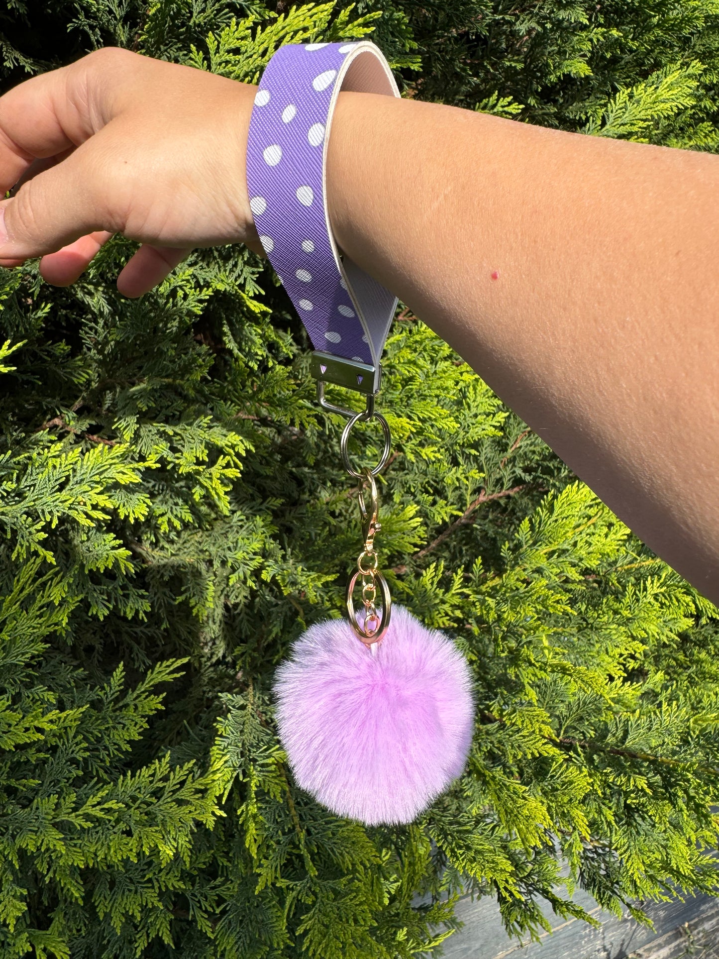 Pom Pom Wristlet/Keychain