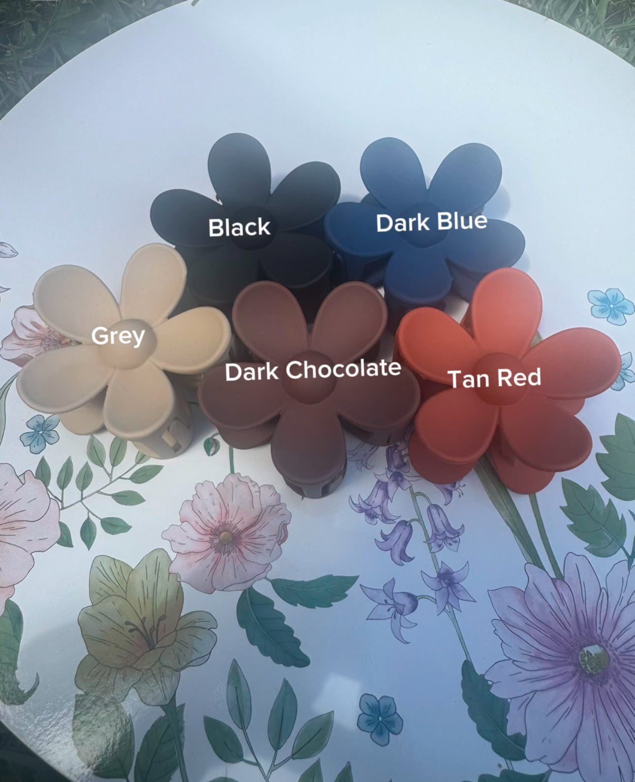 Flower Claw Clips