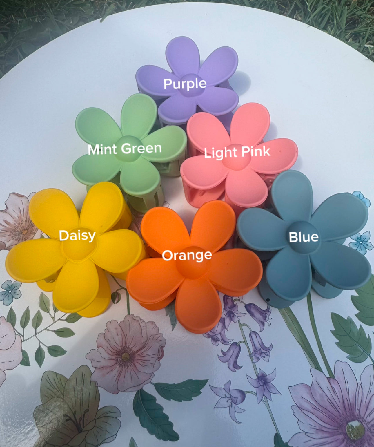 Flower Claw Clips
