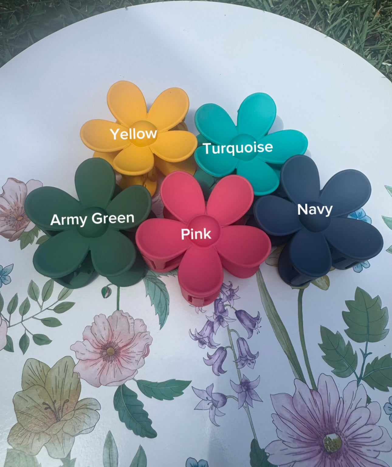 Flower Claw Clips