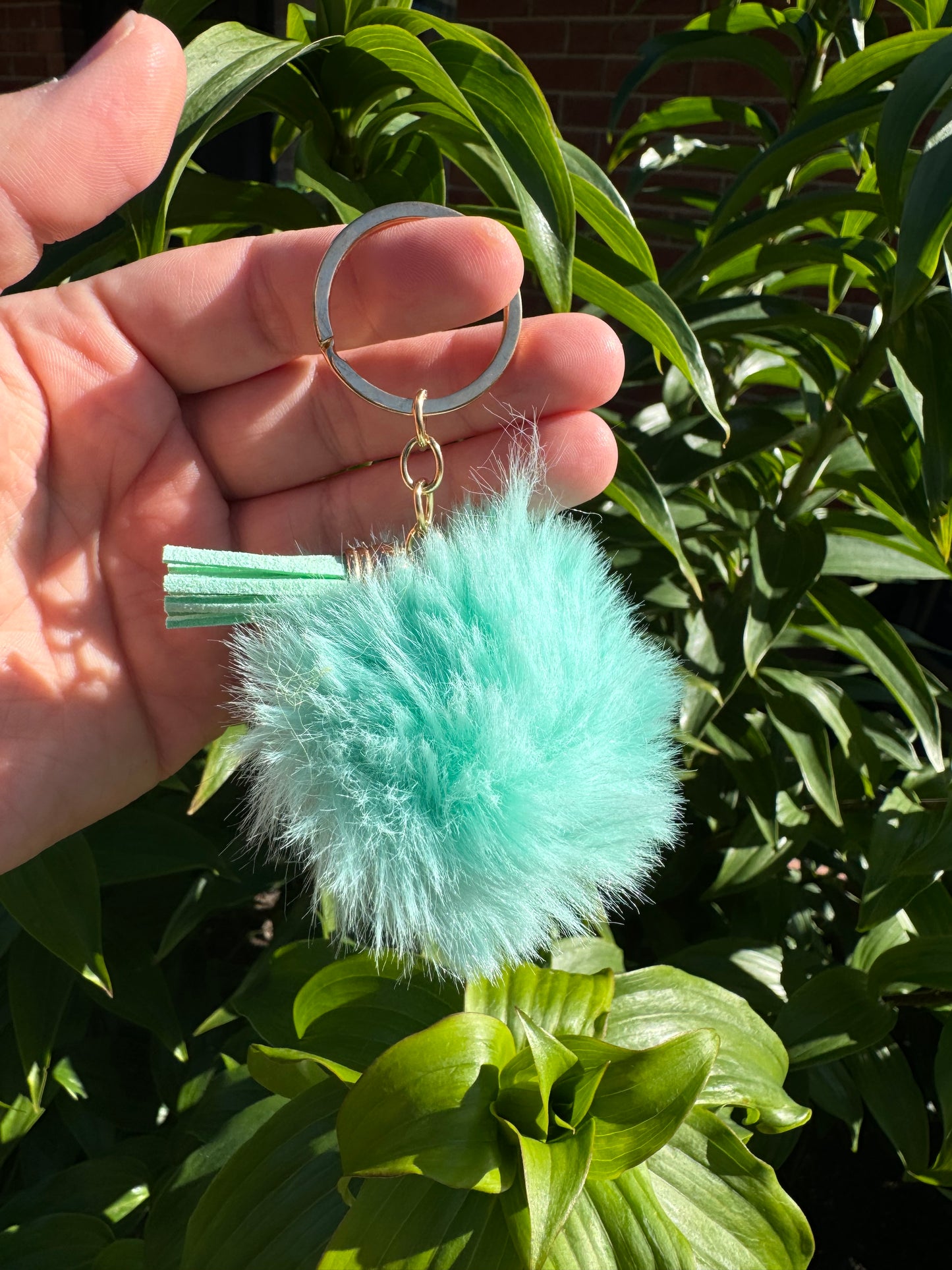 Pom Pom Wristlet/Keychain