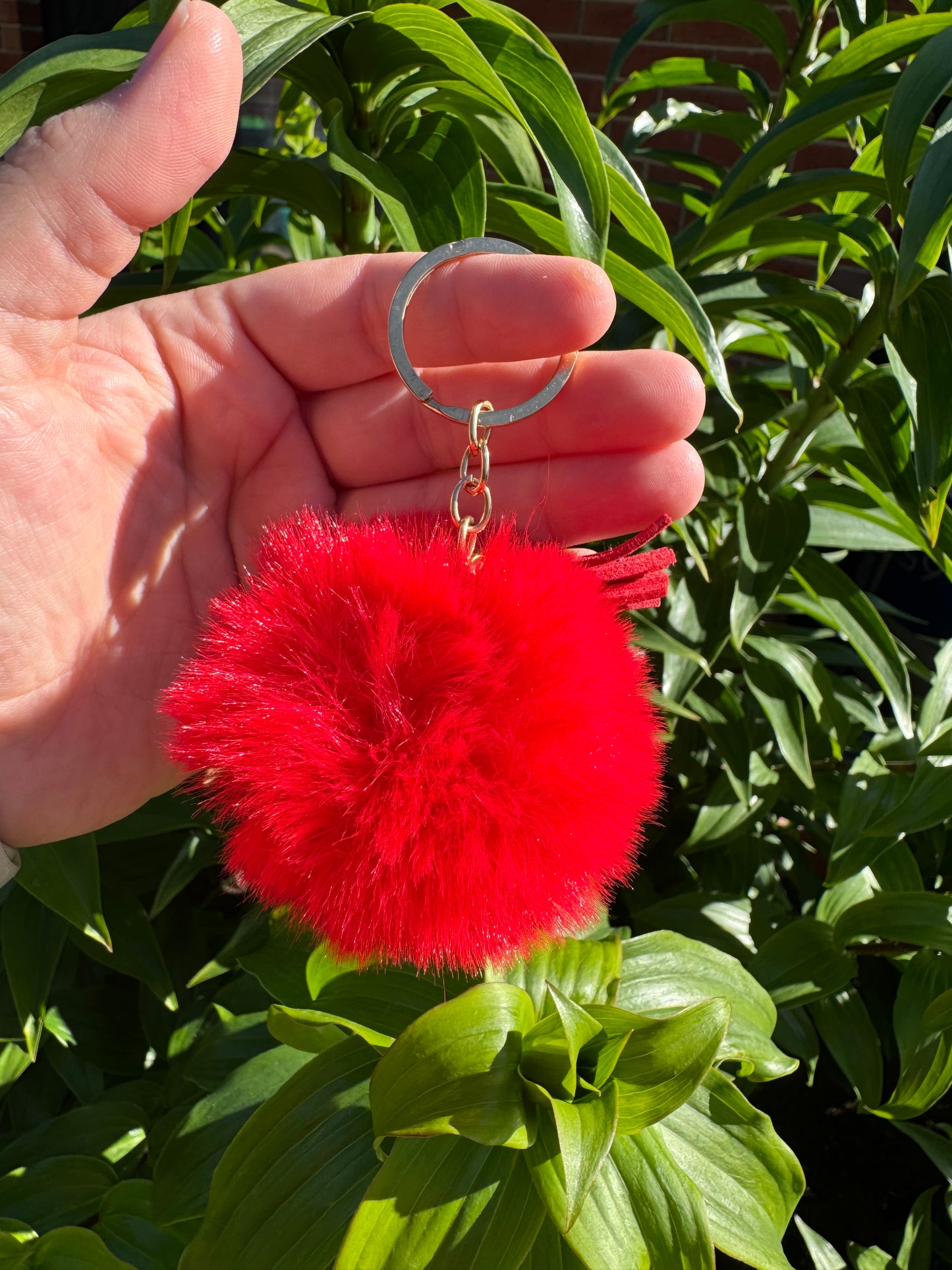 Pom Pom Wristlet/Keychain
