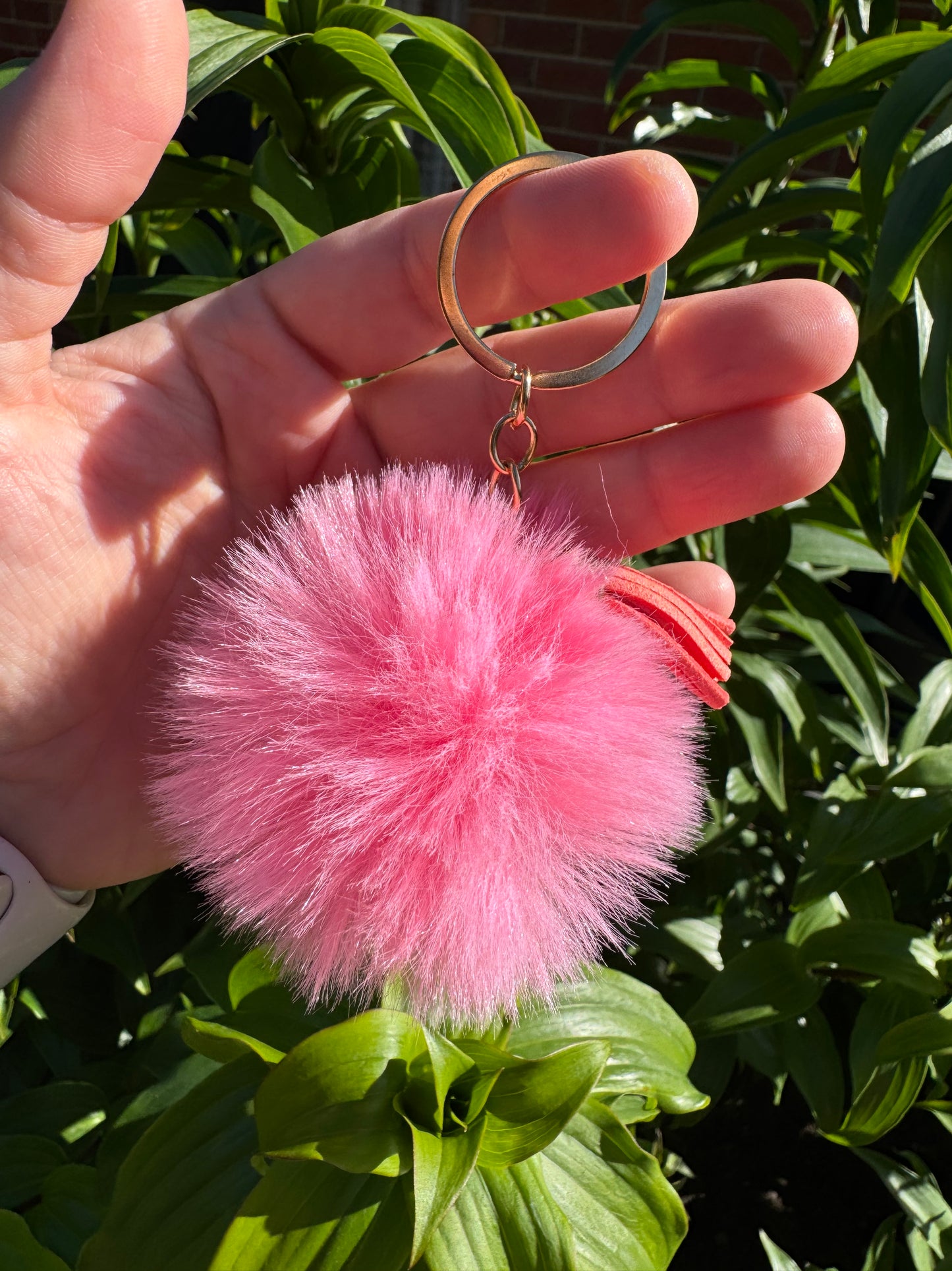 Pom Pom Wristlet/Keychain