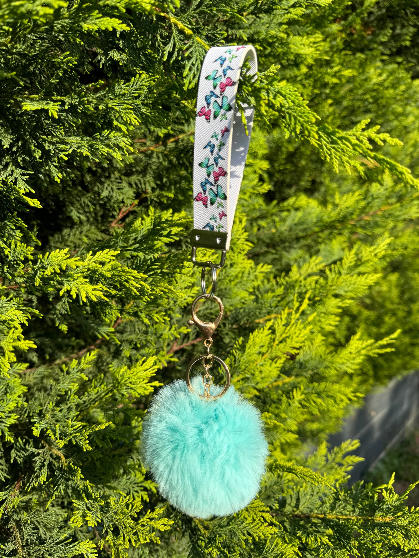 Pom Pom Wristlet/Keychain