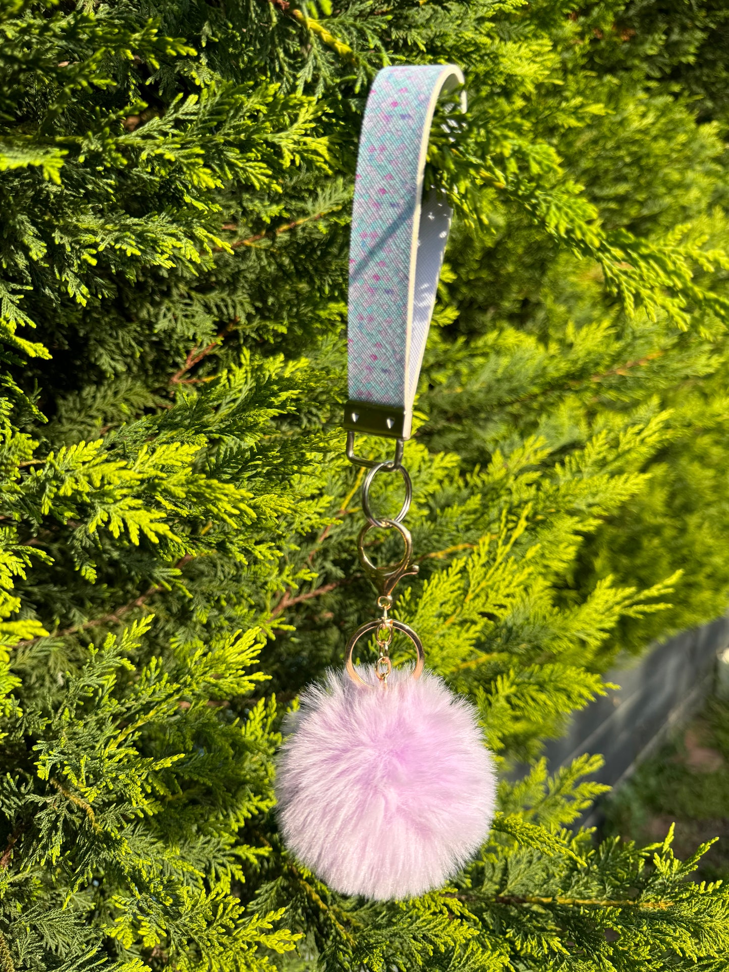 Pom Pom Wristlet/Keychain