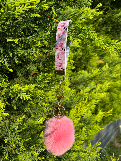 Pom Pom Wristlet/Keychain