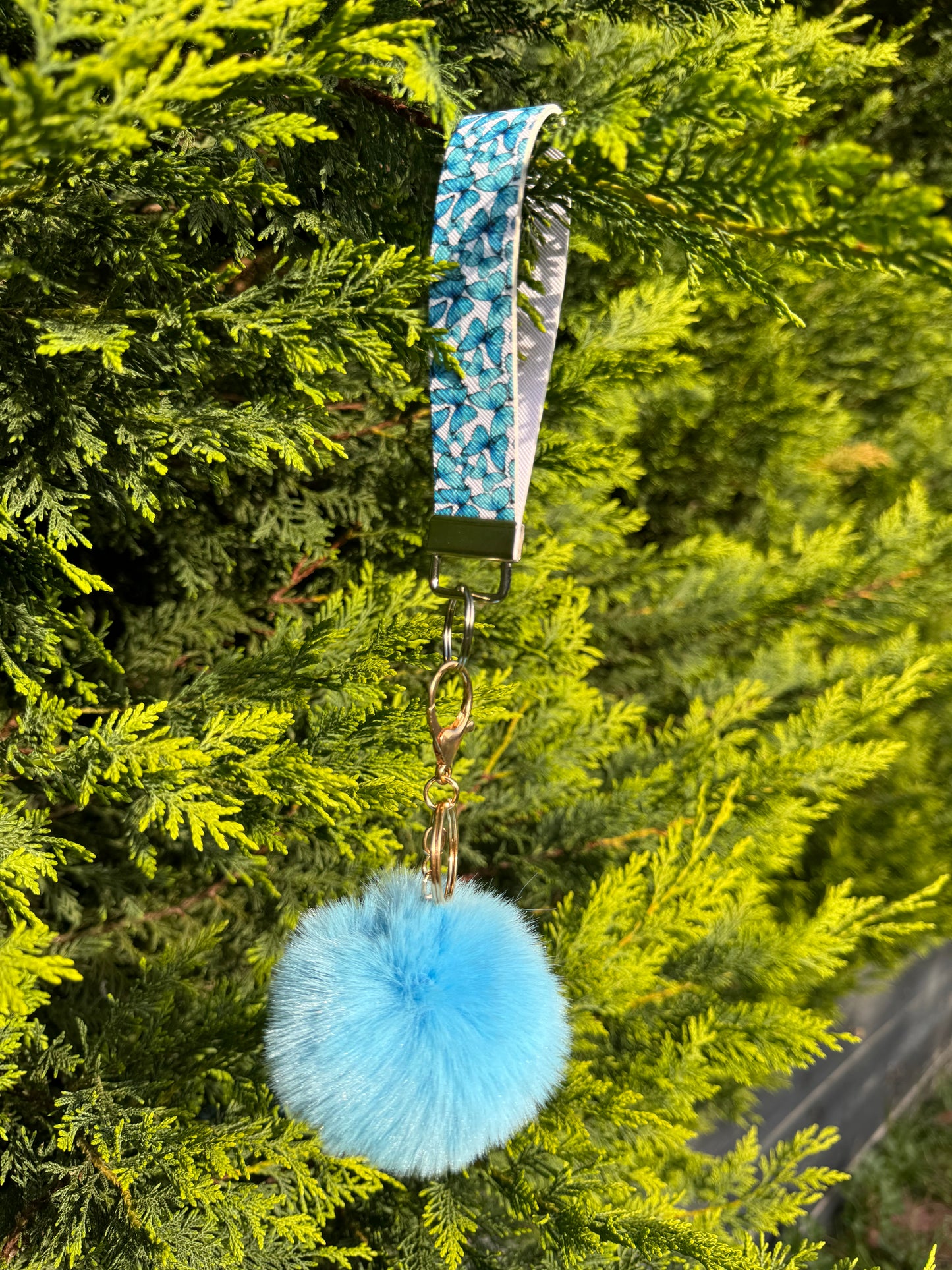 Pom Pom Wristlet/Keychain