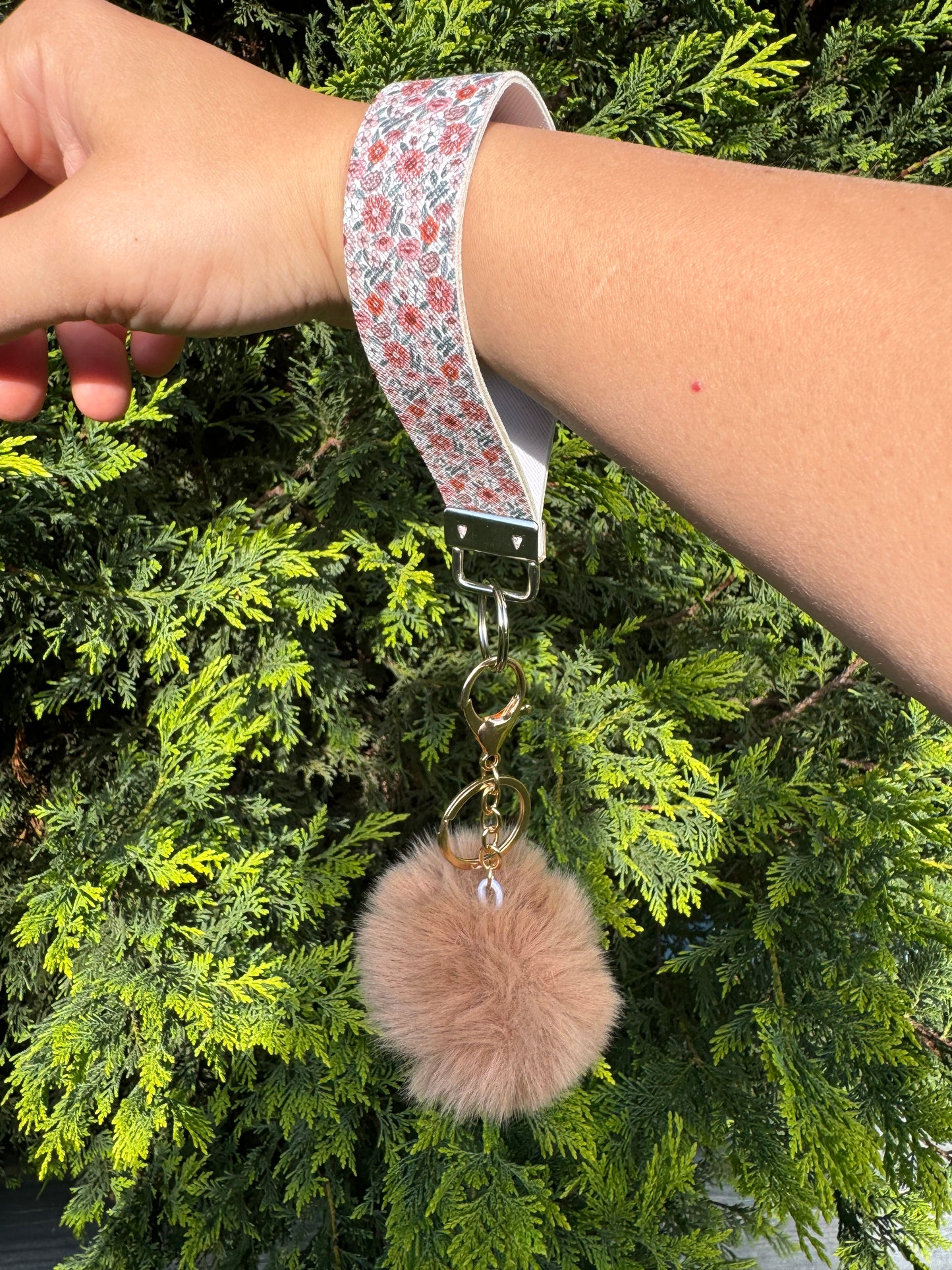 Pom Pom Wristlet/Keychain