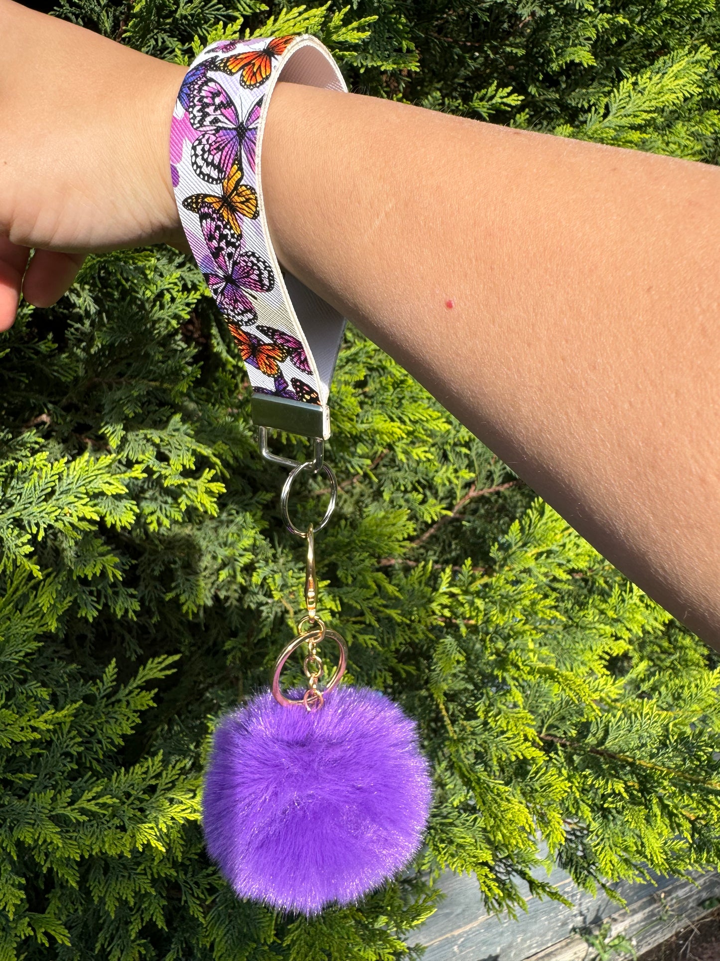 Pom Pom Wristlet/Keychain