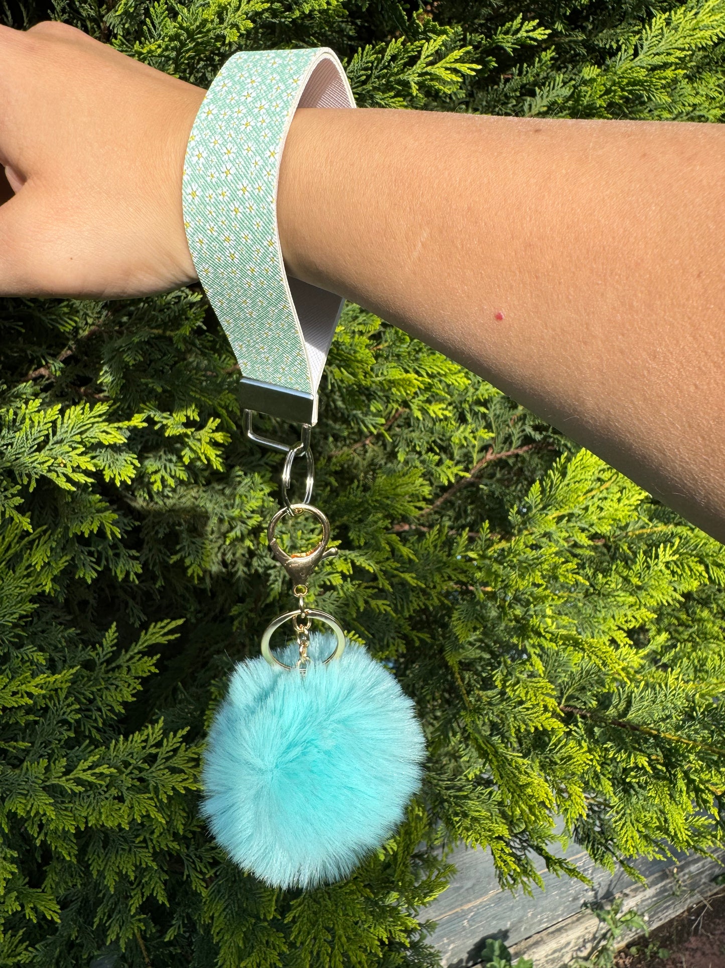 Pom Pom Wristlet/Keychain