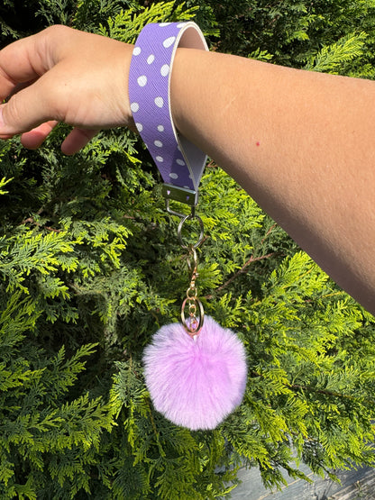 Pom Pom Wristlet/Keychain