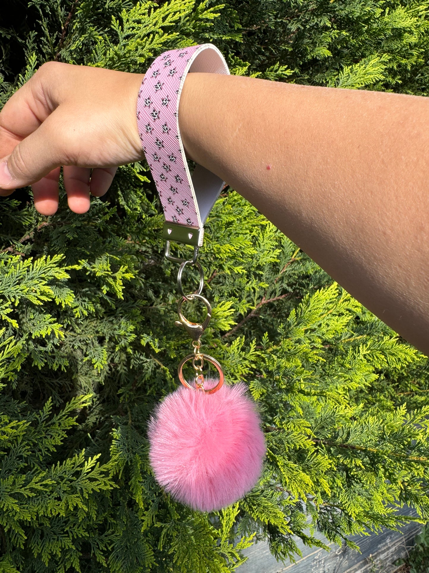 Pom Pom Wristlet/Keychain