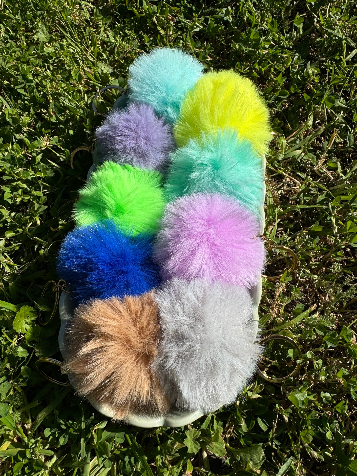 Pom Pom Wristlet/Keychain