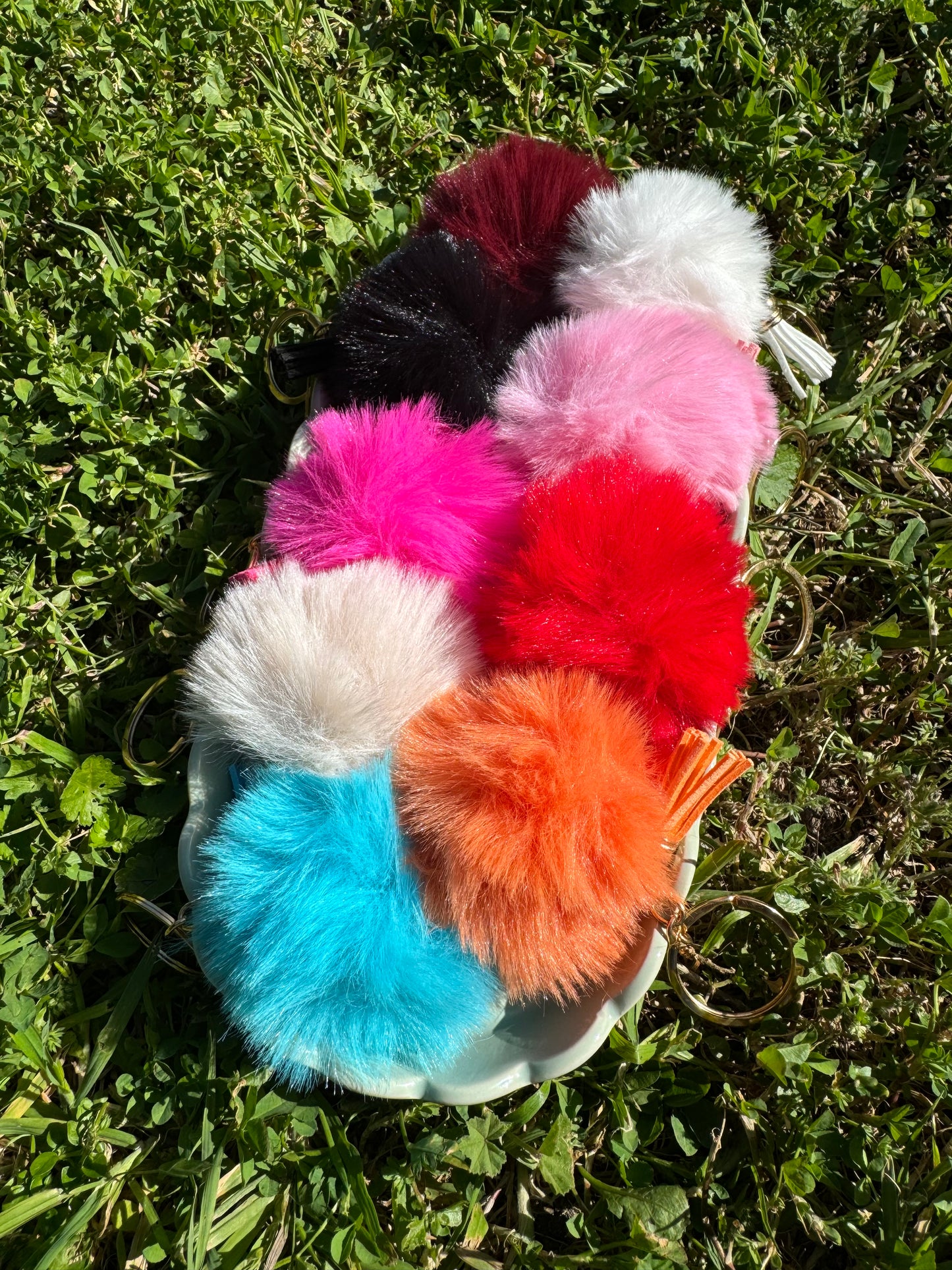 Pom Pom Wristlet/Keychain