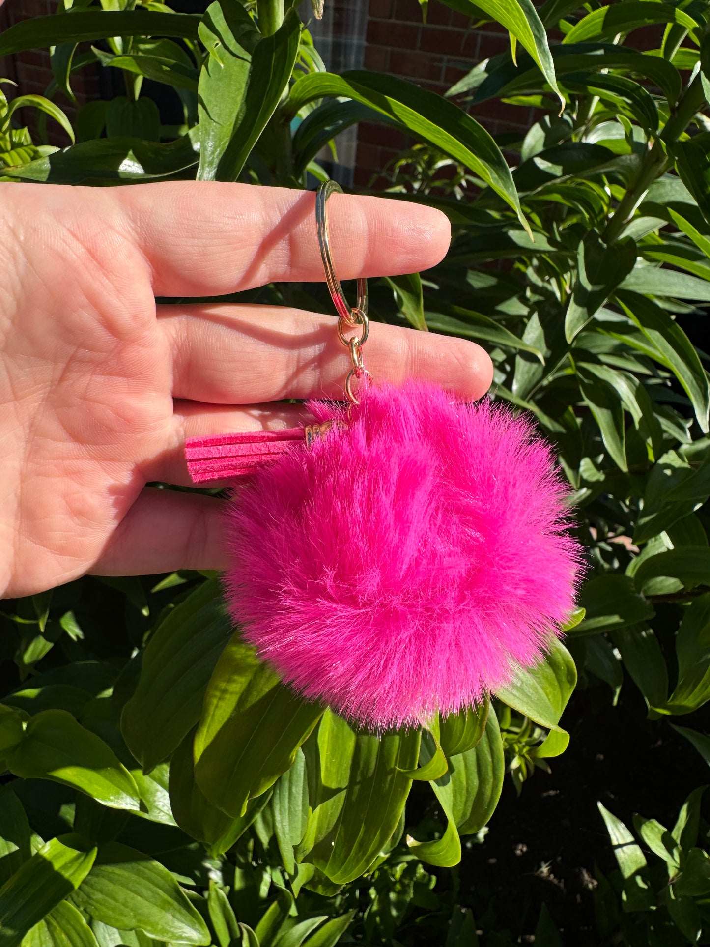 Pom Pom Wristlet/Keychain