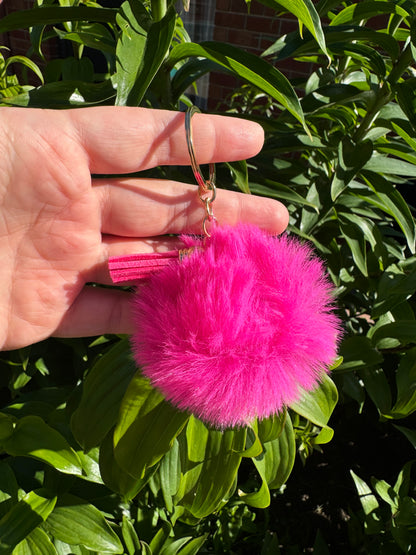 Pom Pom Wristlet/Keychain